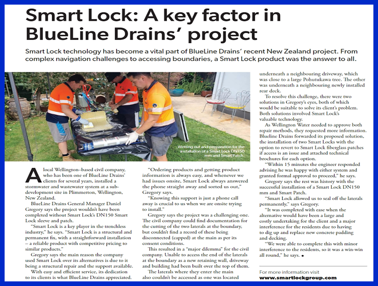 Article In Trenchless Australasia Bi-Monthly Magazine - (Featured Image)